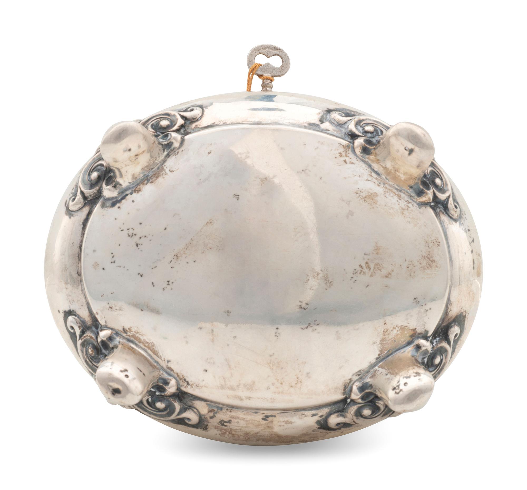 A Silver Tea Caddy