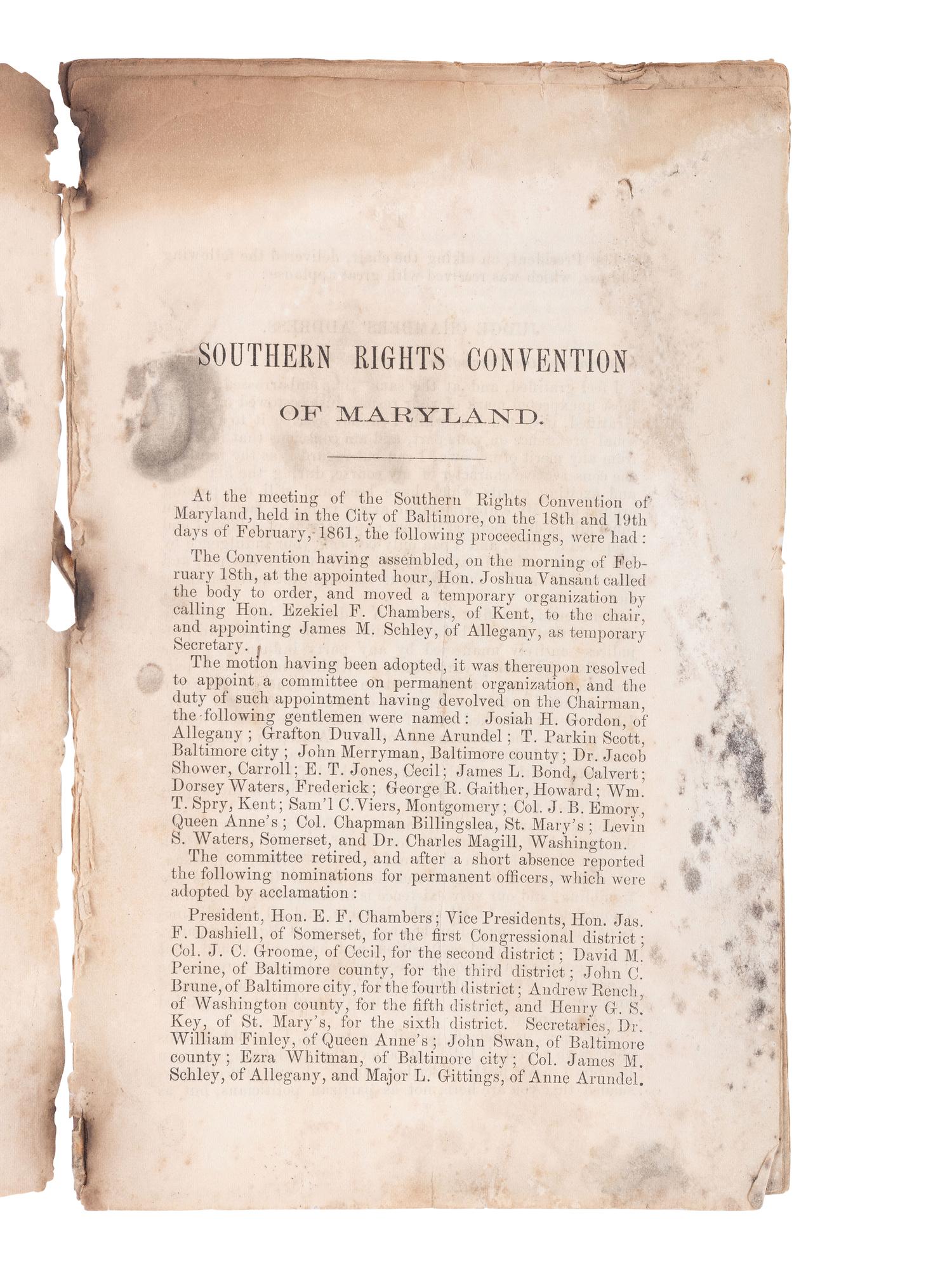 [CIVIL WAR-MARYLAND]. Group including an endorsement signed by Maj. Genl. George G. MEADE.