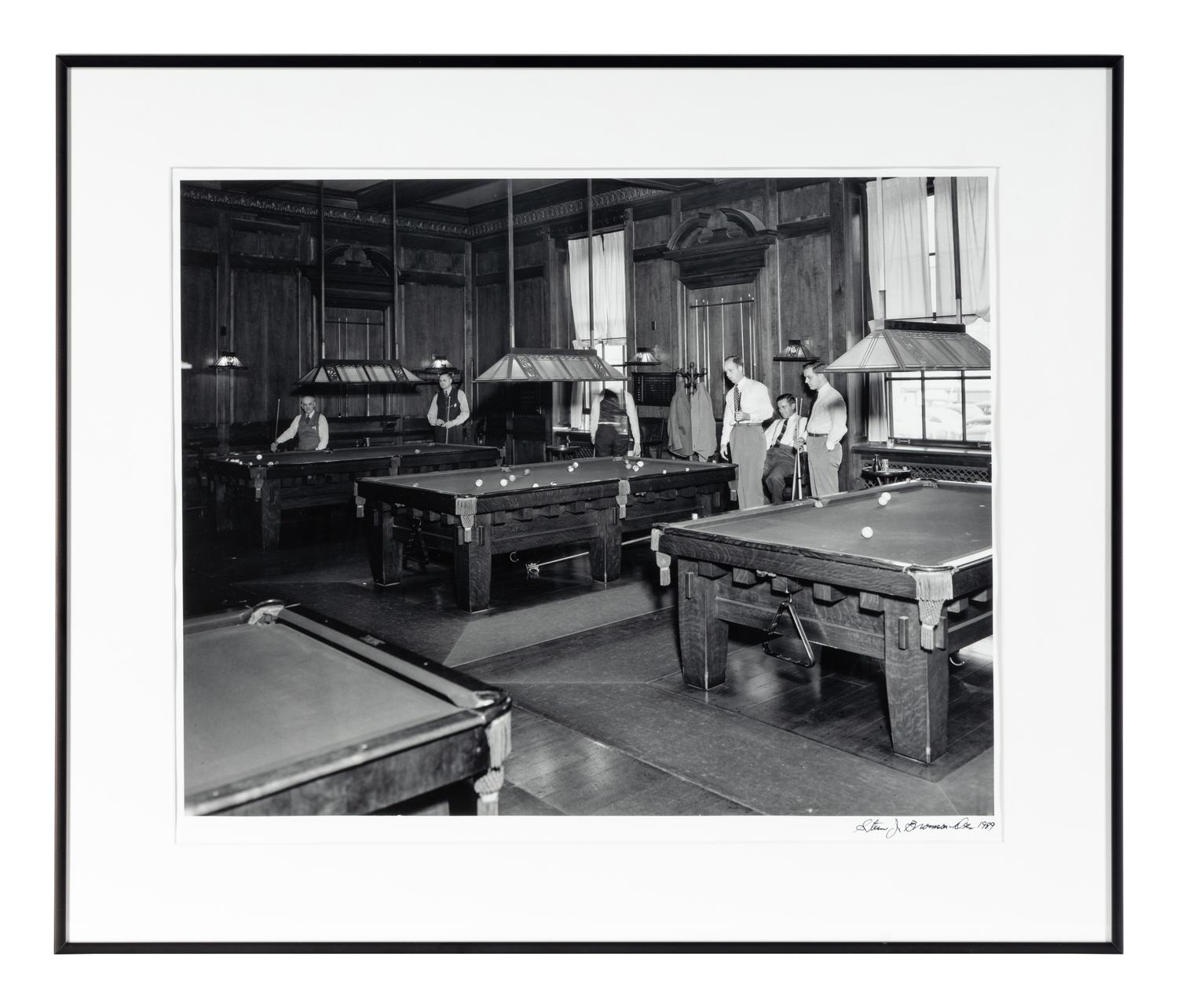Stern Bramson (1912‑1989) Billiard Room, Pendennis Club, Louisville, KY, October 9, 1947