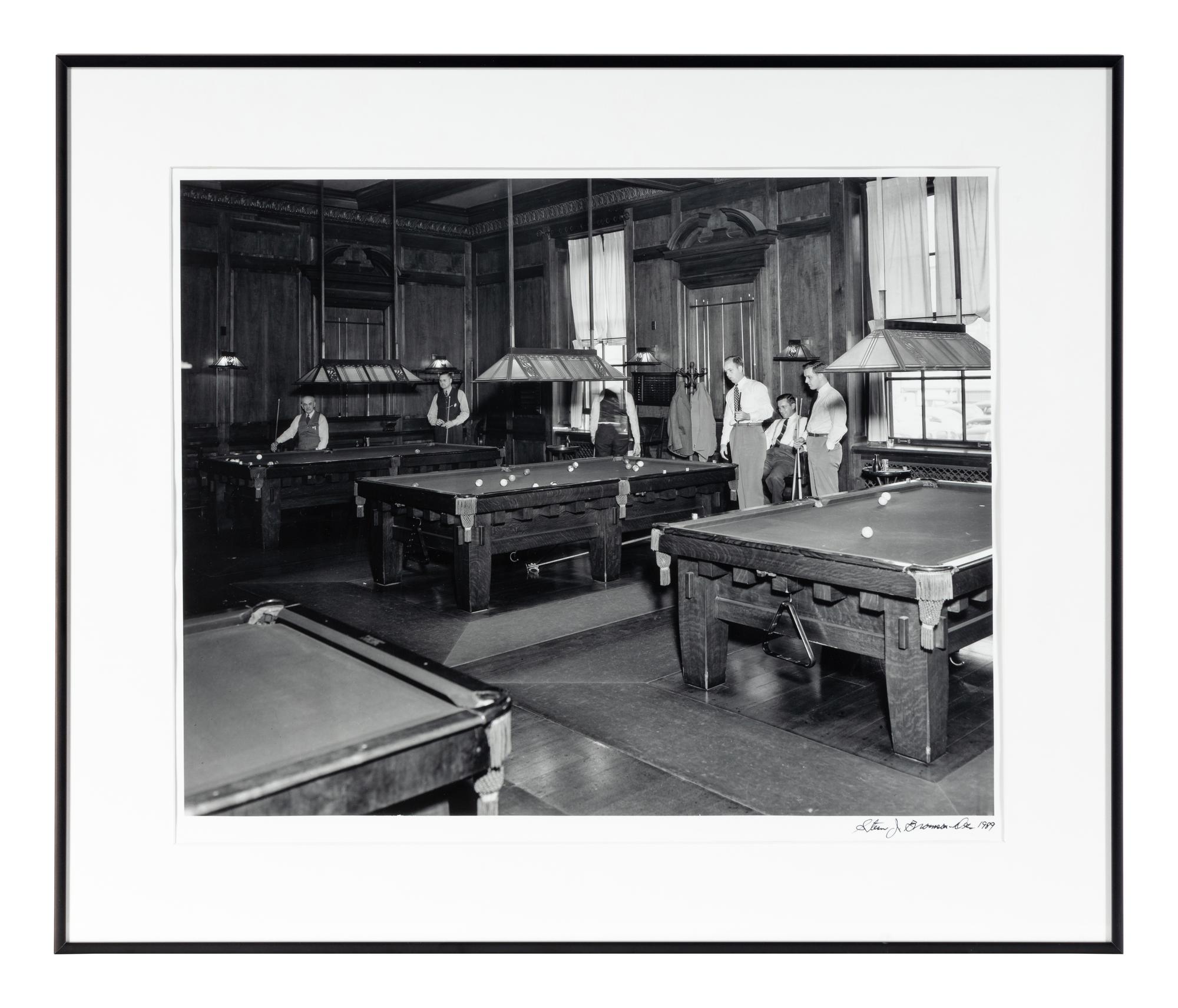 Stern Bramson (1912‑1989) Billiard Room, Pendennis Club, Louisville, KY, October 9, 1947