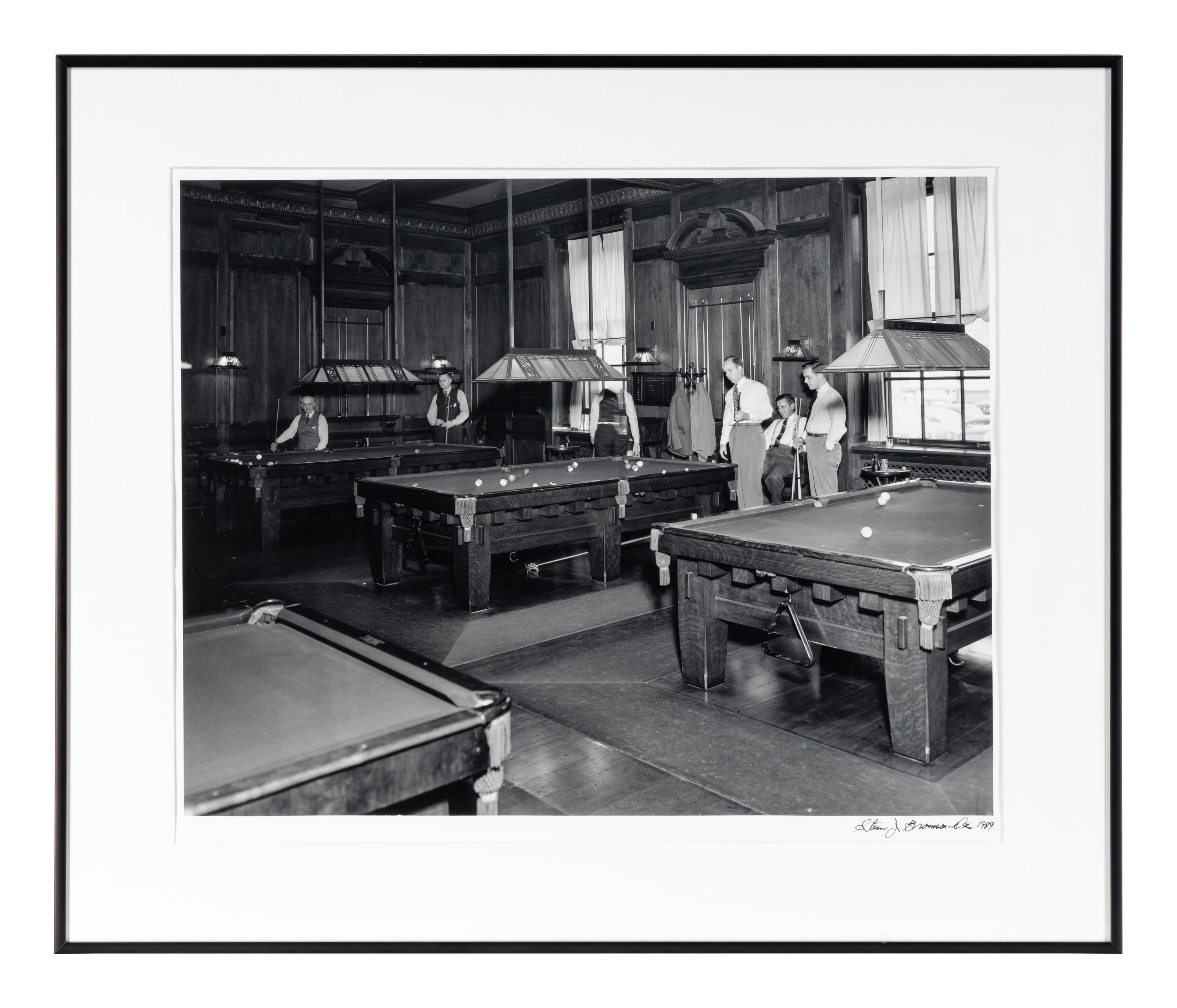 Stern Bramson (1912‑1989) Billiard Room, Pendennis Club, Louisville, KY, October 9, 1947