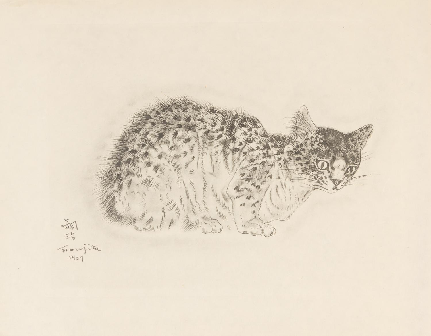 FOUJITA, TSUGOUHARA. 20 etchings from A Book of Cats. New York, 1930. One signed in pencil.