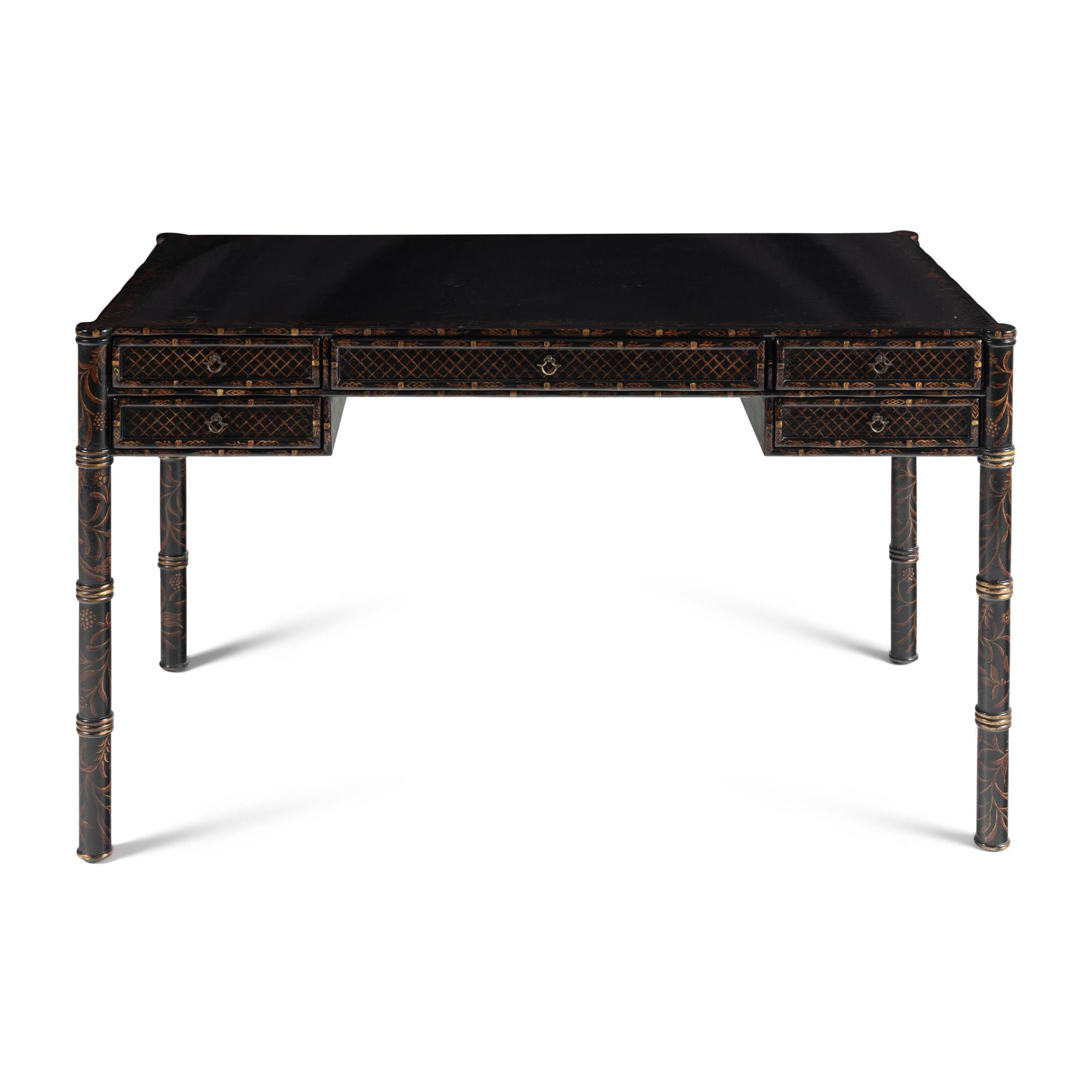 A Chinoiserie Decorated Writing Desk