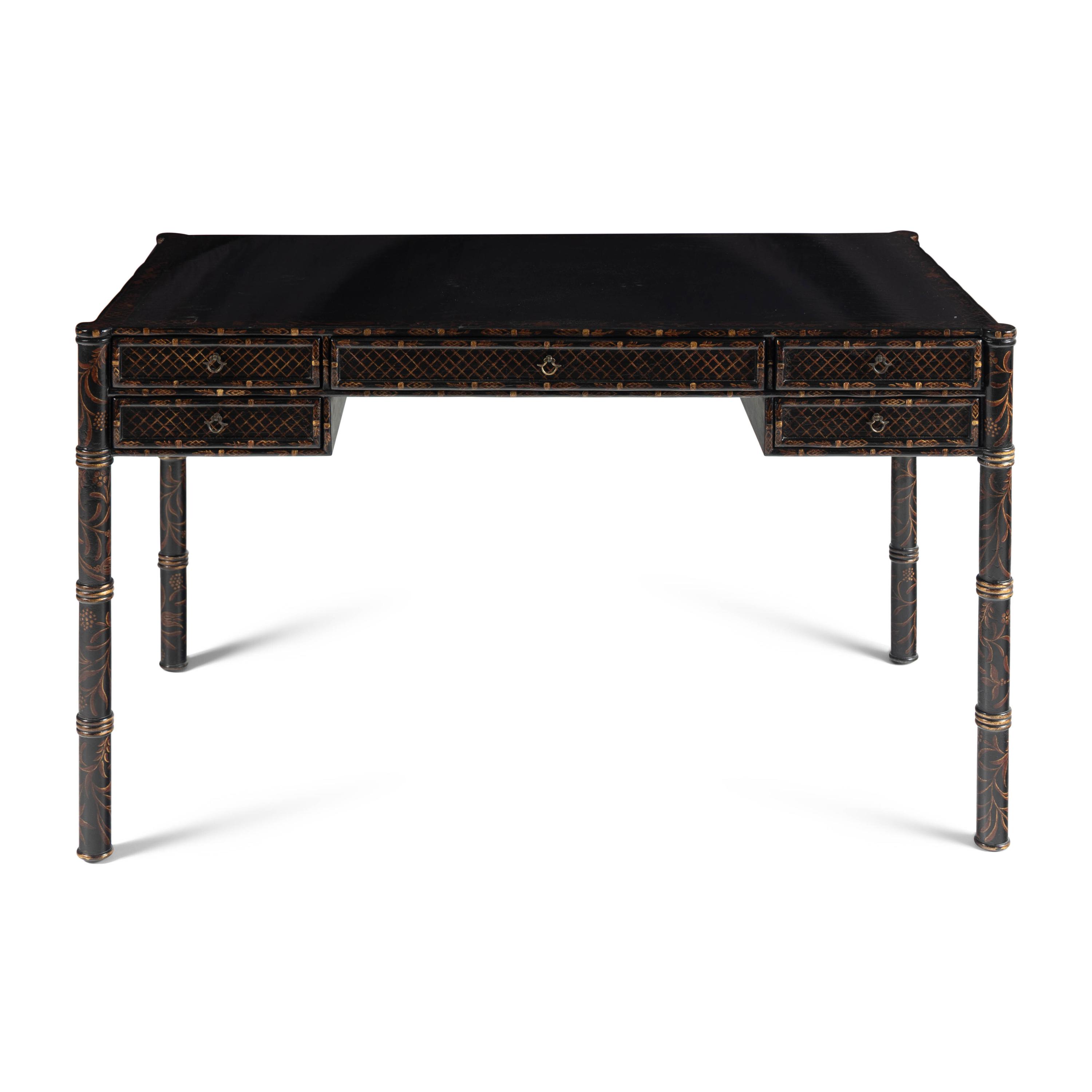 A Chinoiserie Decorated Writing Desk
