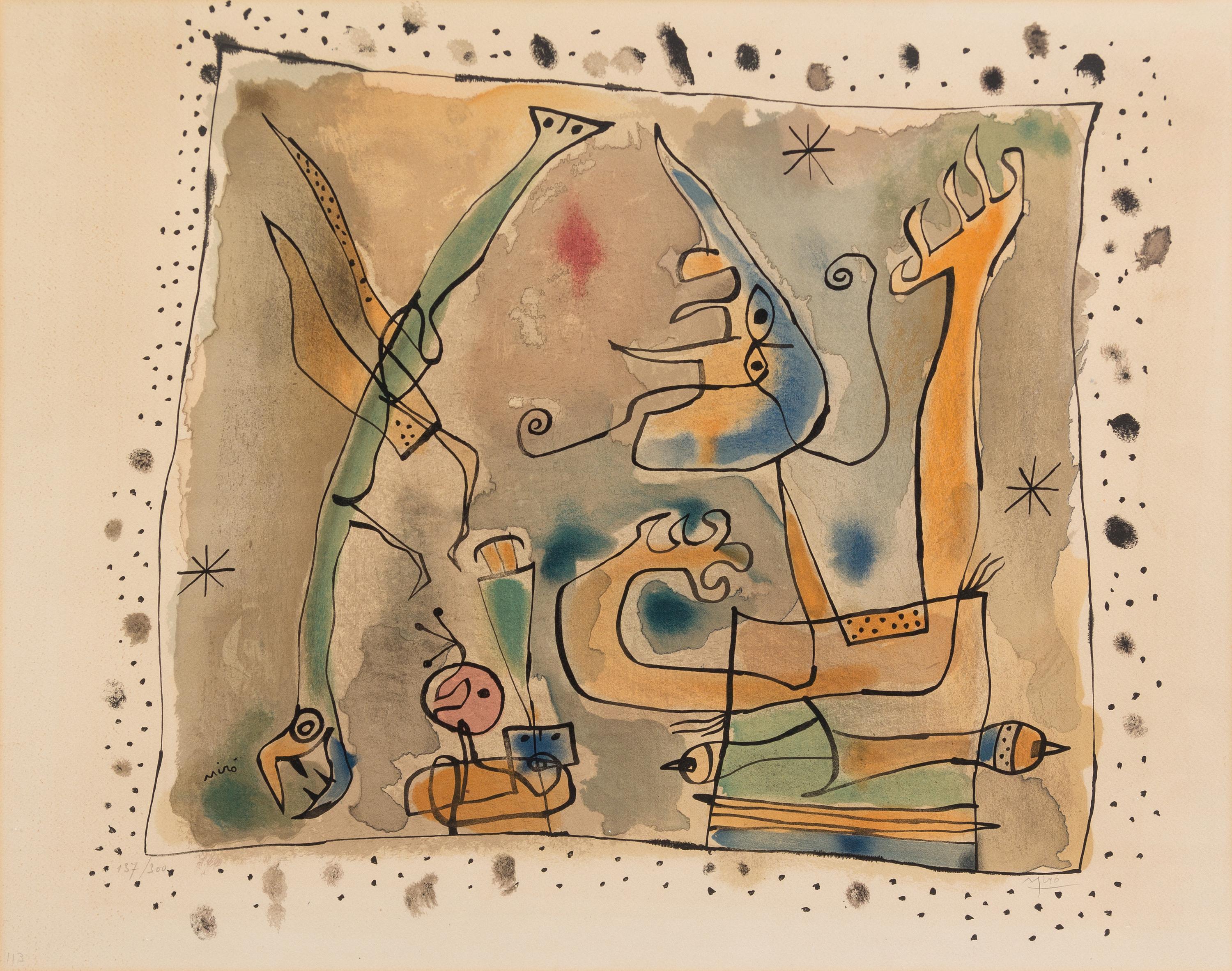 Joan Miro, (Spanish, 1893-1983), Après L’Orage, 1957