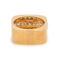 SCHLUGER, YELLOW GOLD AND DIAMOND RING