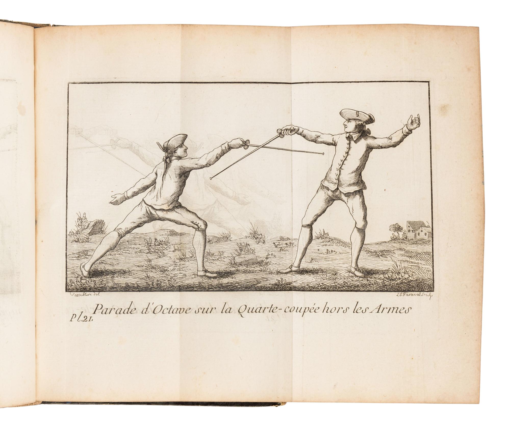 [FENCING]. A group of 5 French 18th- and early 19th-century works, comprising:
