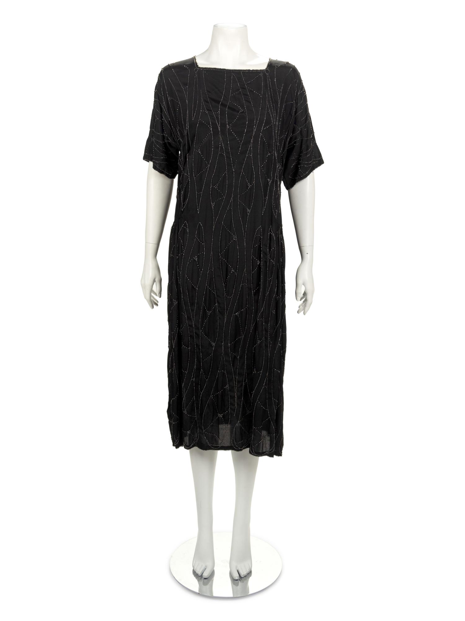 1920s Embroidered Dress, House of Adair, Museum Deaccession