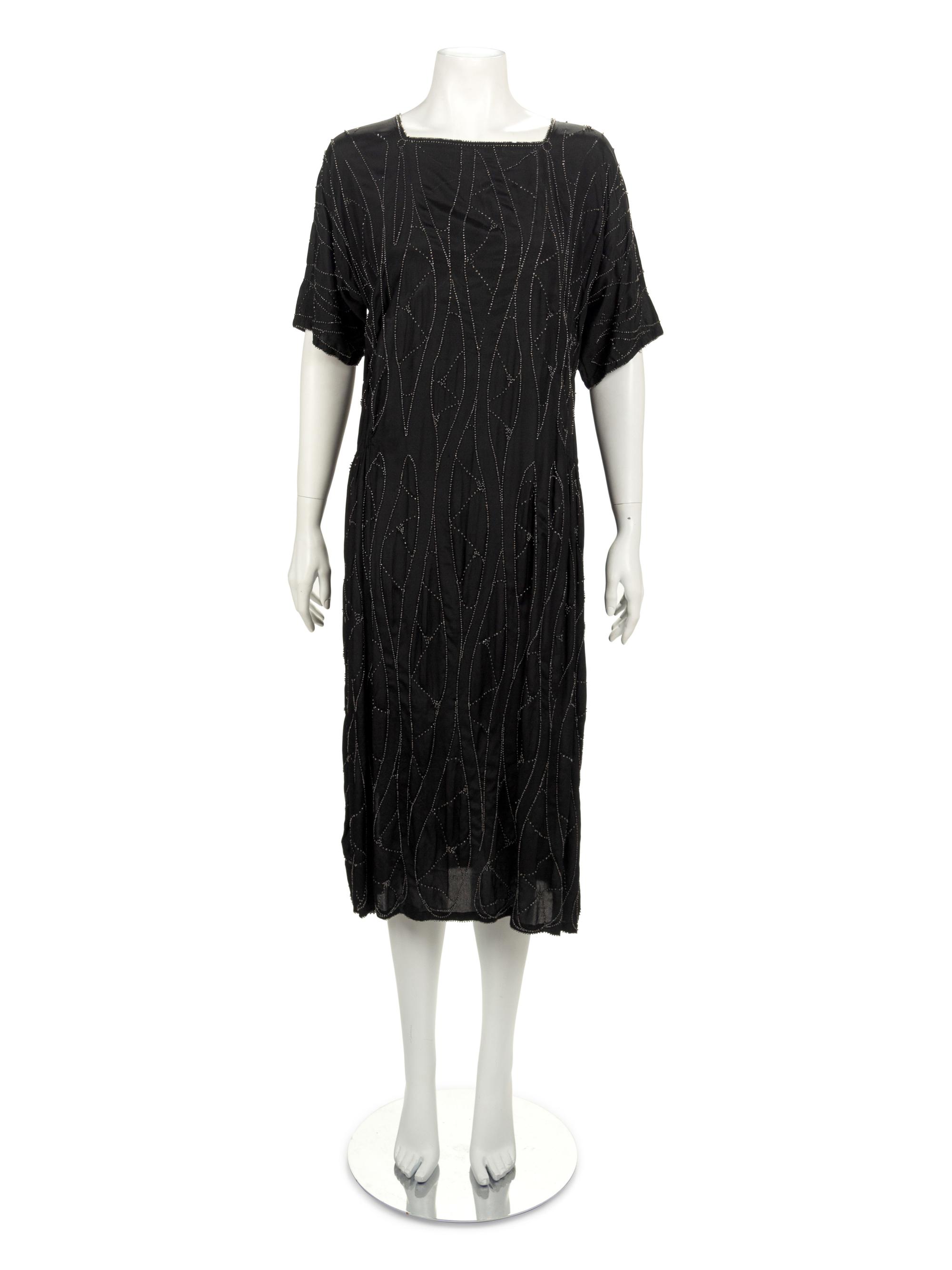 1920s Embroidered Dress, House of Adair, Museum Deaccession