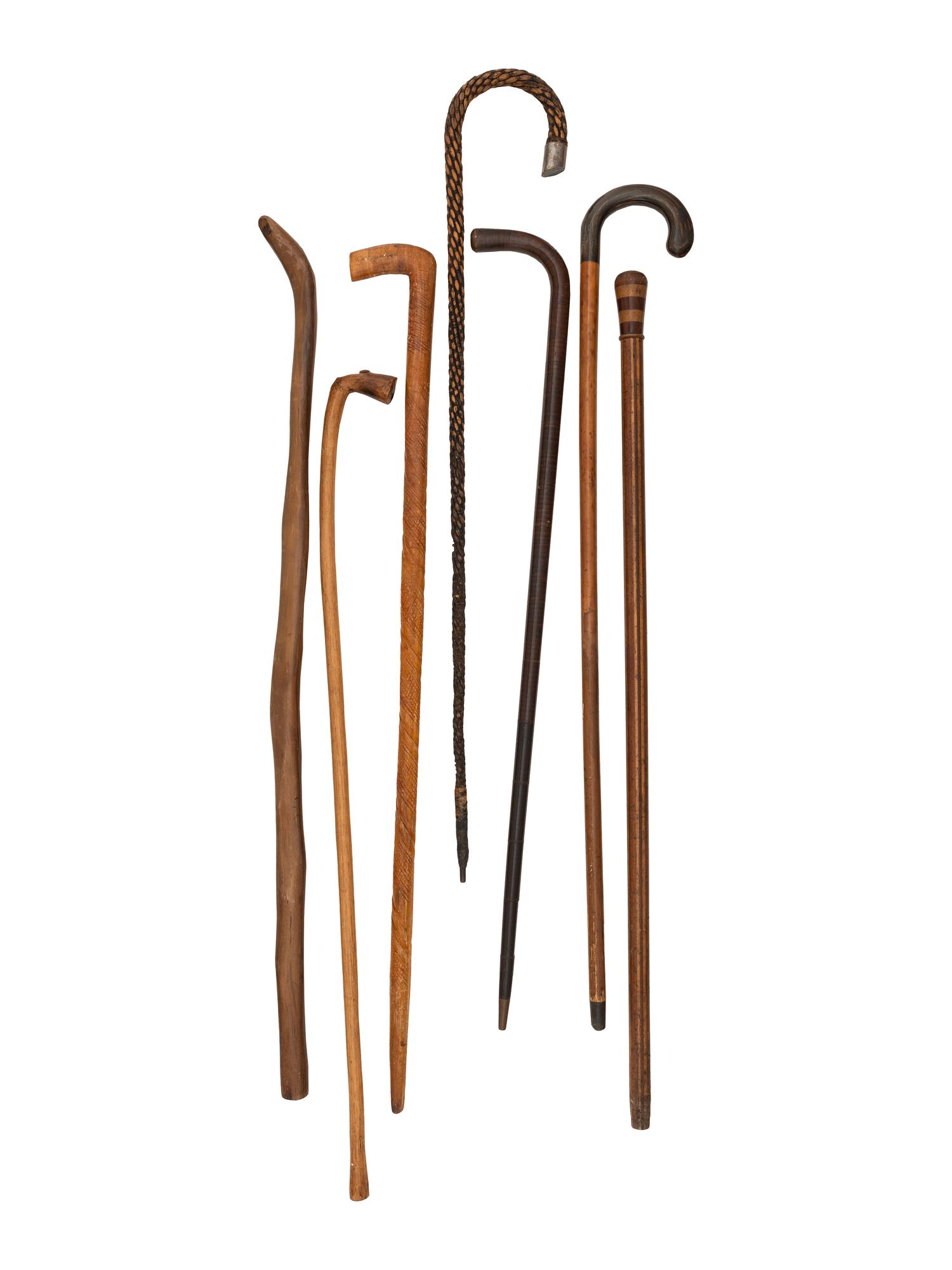 Seven Folk Art Carved Canes