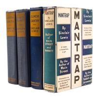 LEWIS, SINCLAIR. Four first editions: Babbitt, Elmer Gantry, Arrowsmith, and Mantrap, New York, 1922-1927.