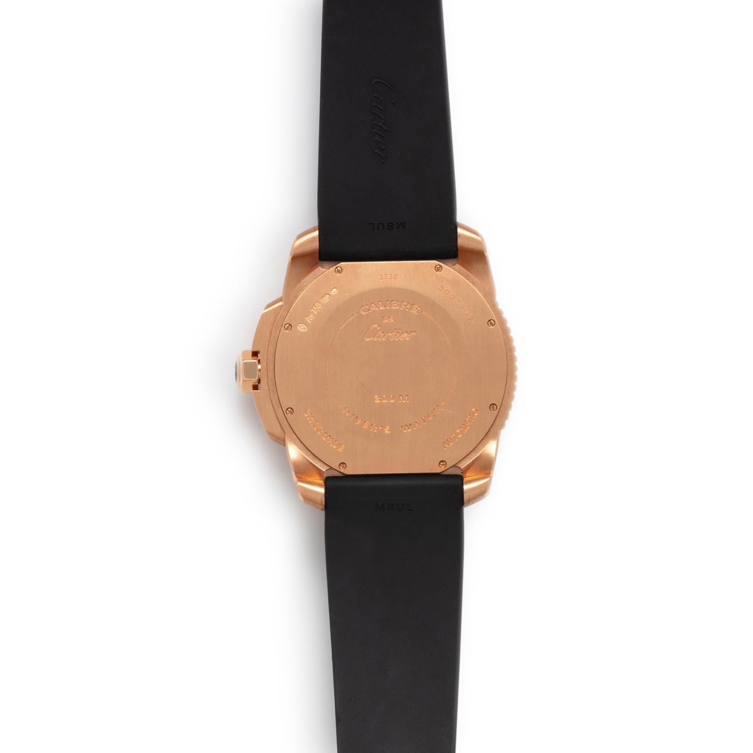 CARTIER, 18K YELLOW GOLD 'CALIBRE DE CARTIER' WATCH