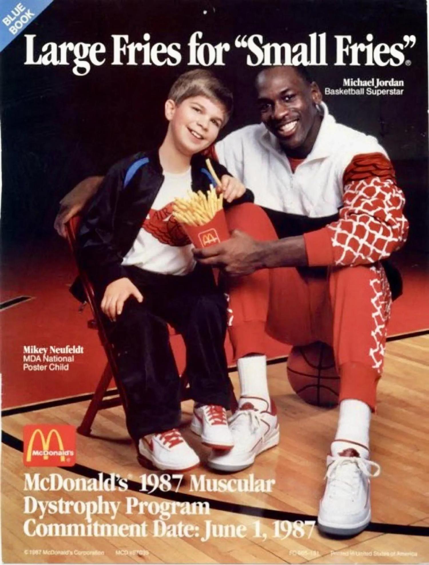 A Michael Jordan Signed Autograph Original Jean Moss Polaroid Proof for McDonalds Acclaimed 1987 Muscular Dystrophy Advertisement (Beckett Authentication Services, Moss Family Letter)