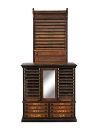 Two Victorian Spool Cabinets