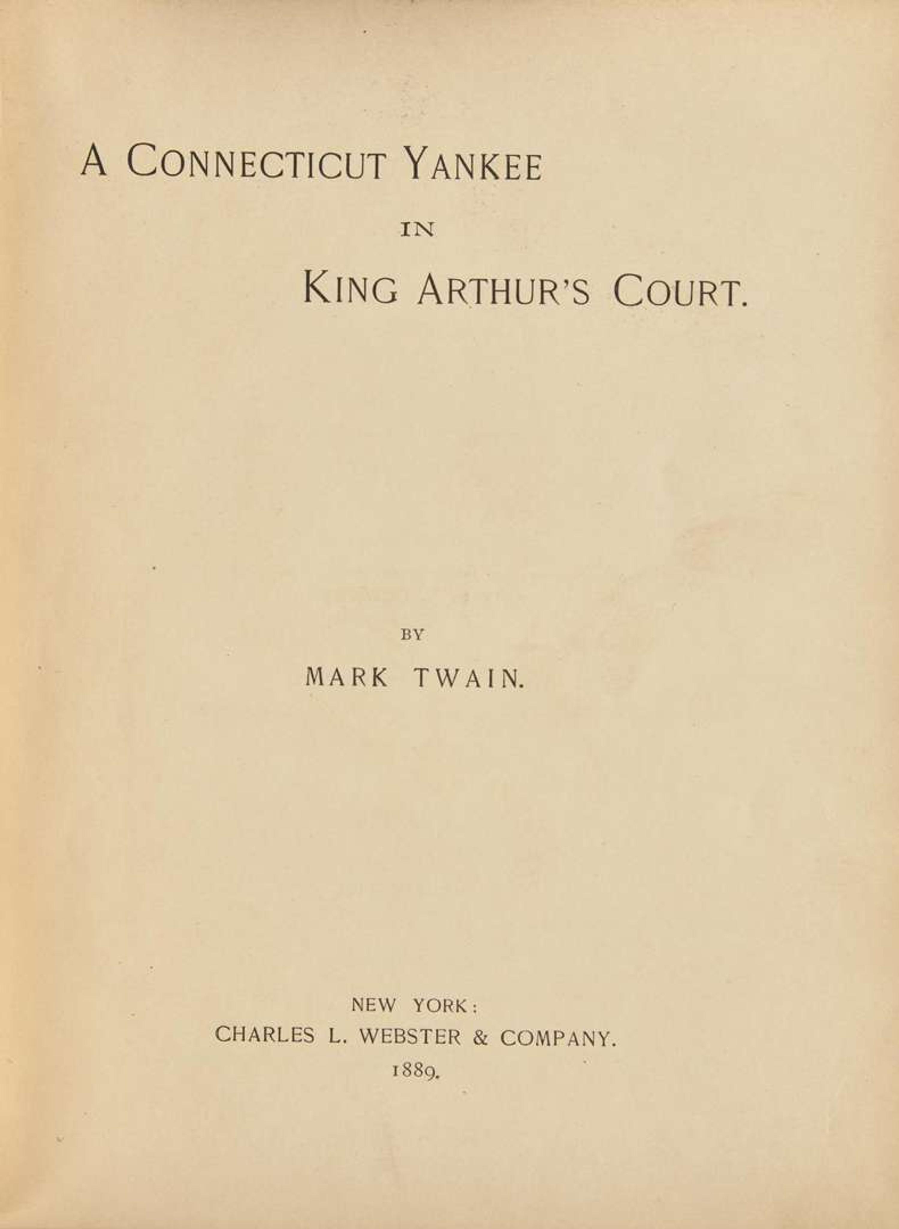 [Literature] Twain, Mark (Samuel L. Clemens): A Connecticut Yankee in King Arthur's Court