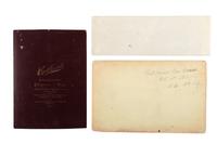 [LATE INDIAN WARS]. A group of 4 photographs, highlighted by outdoor view of armed US Infantry soldier in the desert and portrait of 9th US Infantry soldiers.