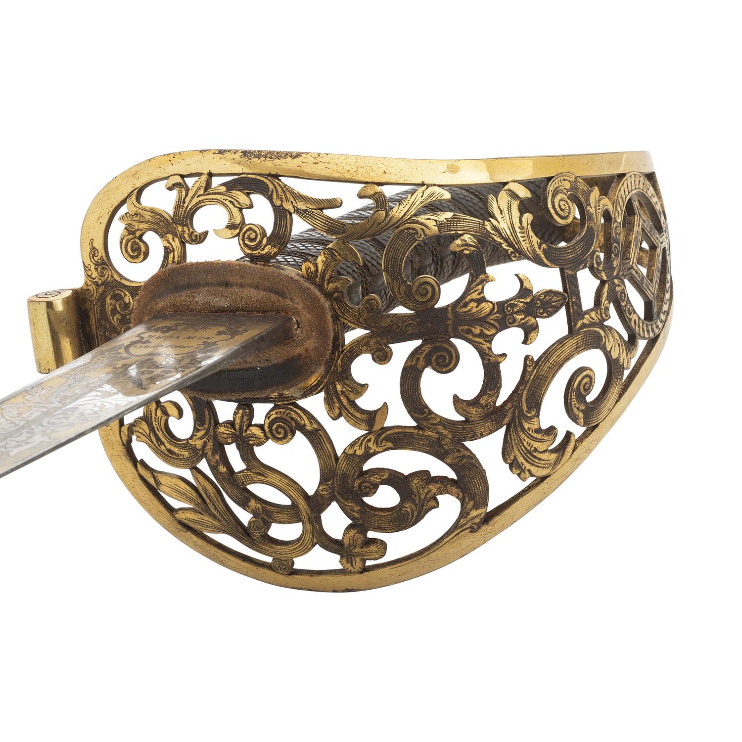 Tiffany British Pattern 1854 Cavalry Officers Presentation Saber of Major (later General) Alfred Duffie - Captured by Mosby