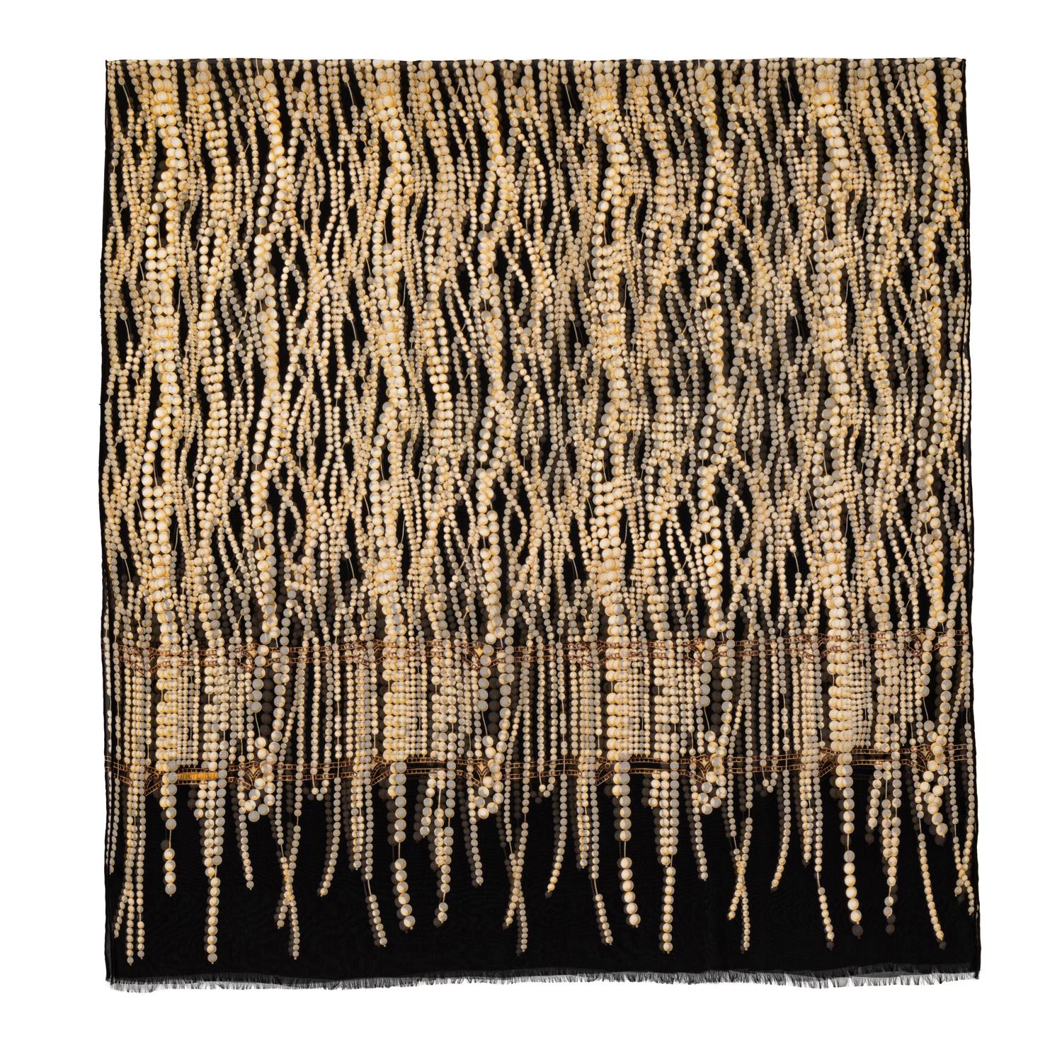 Two Bottega Veneta Silk Scarves, 1980-2000s