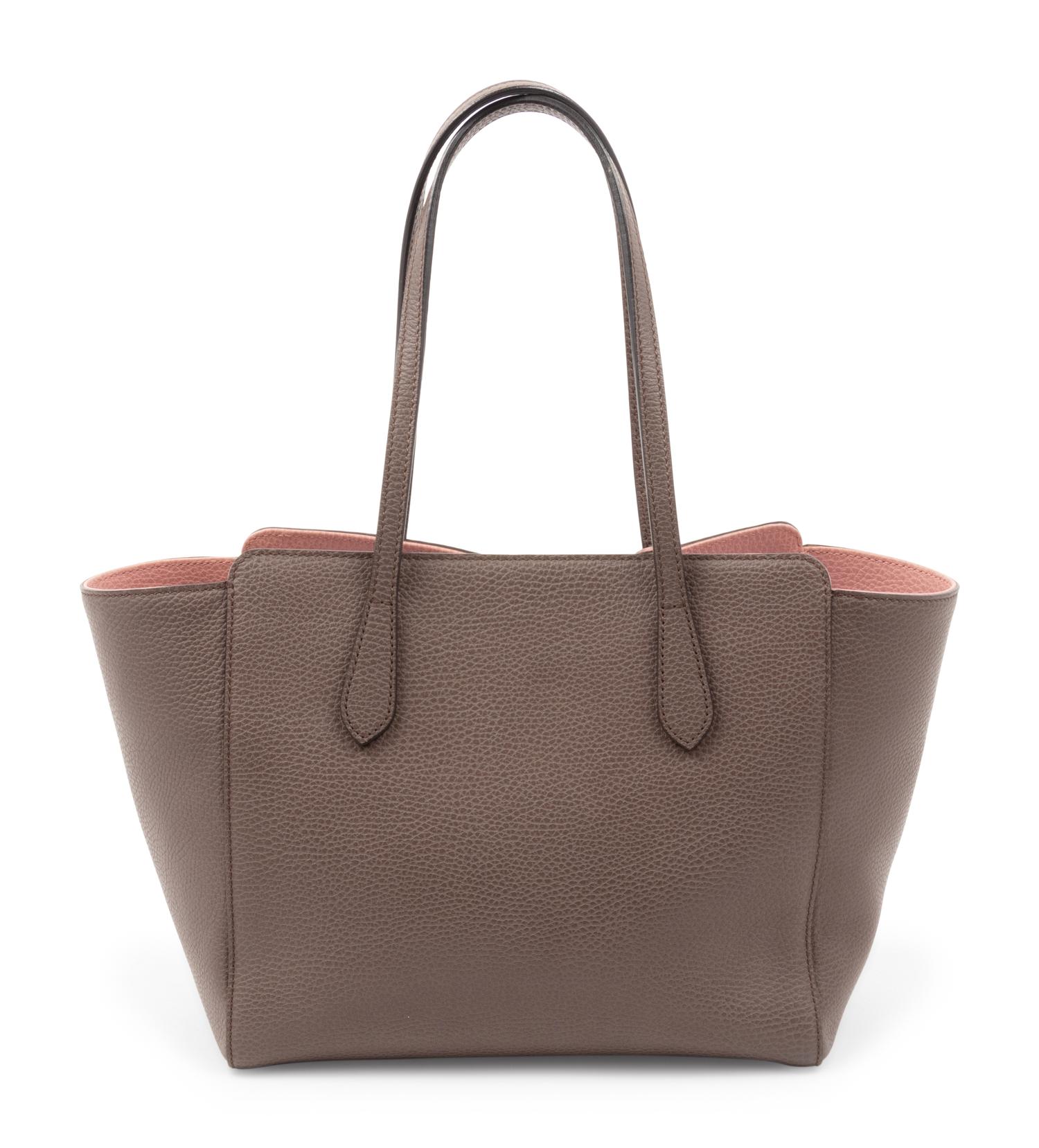 Gucci Brown Leather Swing Tote Bag, 2014