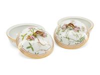 A Pair of Royal Copenhagen Flora Danica Porcelain Covered Entrée Dishes
