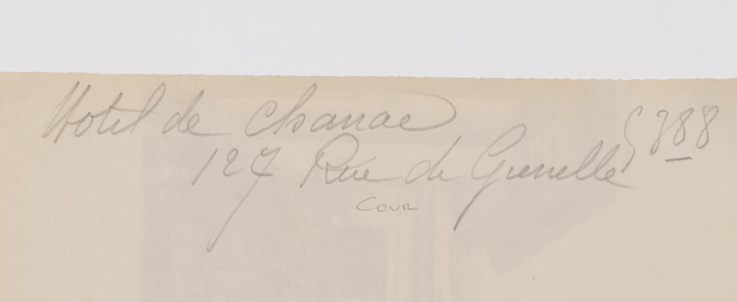 A group of five photographs depicting Paris ( Les Archives - rue des Francs Bourgeois , 1899-1900; Annexe de l'Hôtel Dieu, rue de la Bucherie, cour Saint Julien , 1902-1903; H ô tel de Chanac [cour], 127 rue de Grenelle , 1907; Saint-M é dard, 1926; Avenue de l'Observatoire , 1899-1900)