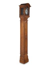 A Louis XV Povincial Fruitwood Case Clock