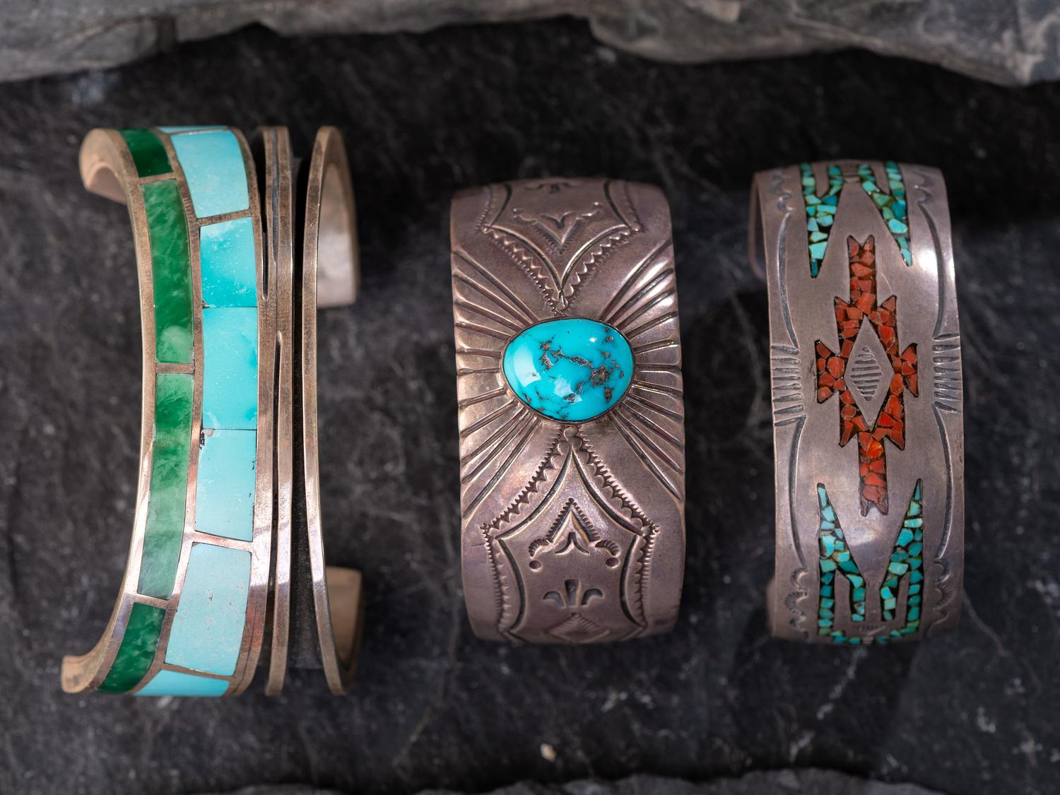 Navajo and Southwestern-style Cuff Bracelets