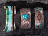 Navajo and Southwestern-style Cuff Bracelets