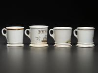 Four Bicycle Shaving Mugs