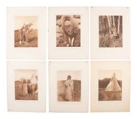 CURTIS, Edward (1868-1952), photographer. 19 photogravures of Native American subjects representing various tribes, incl. Cheyenne.