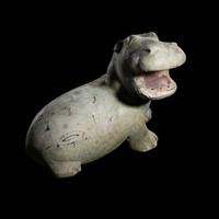 An Egyptian Faience Hippopotamus