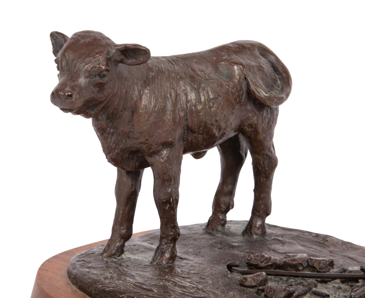 Cow Near Campfire , edition 9/45