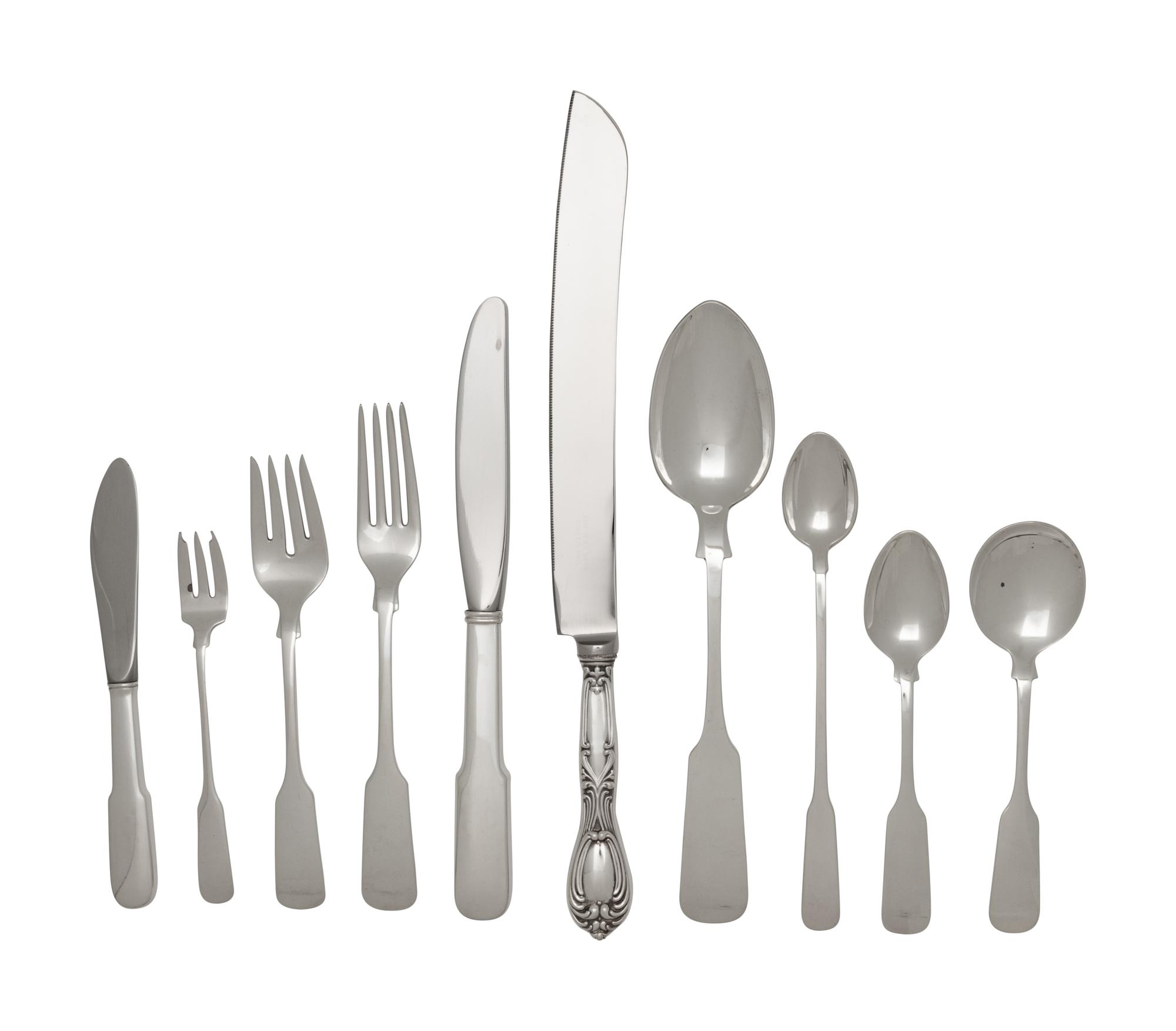 An American Silver Flatware Service