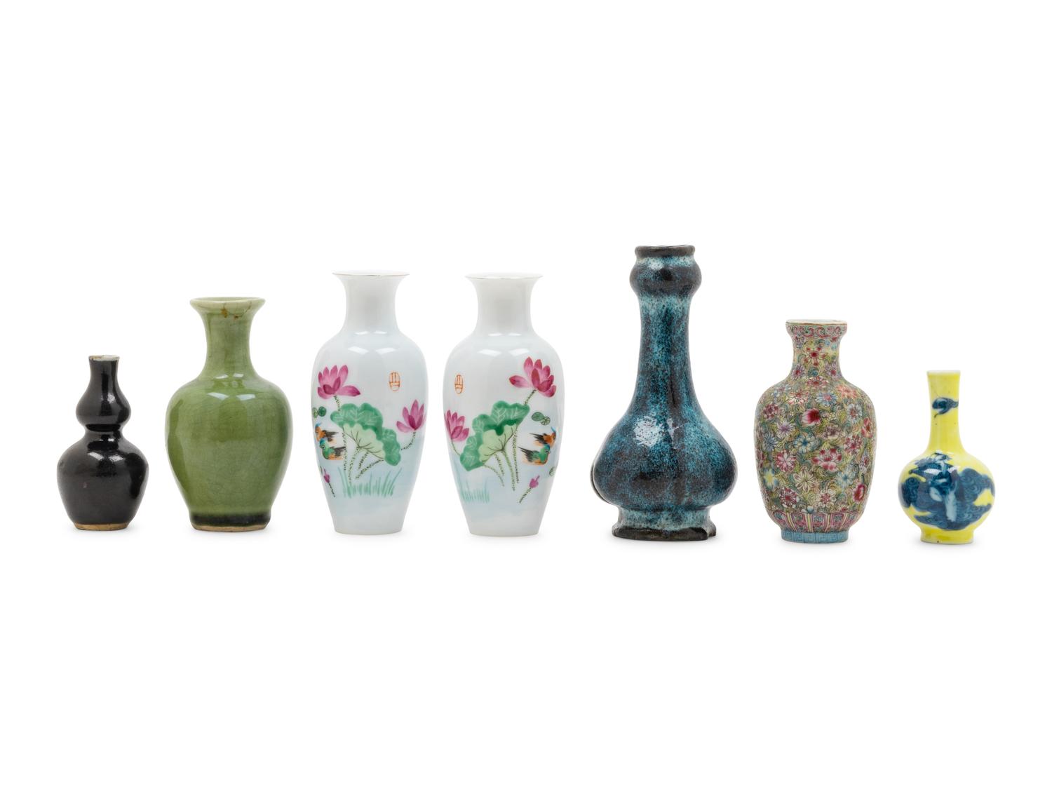 Seven Chinese Porcelain Vases