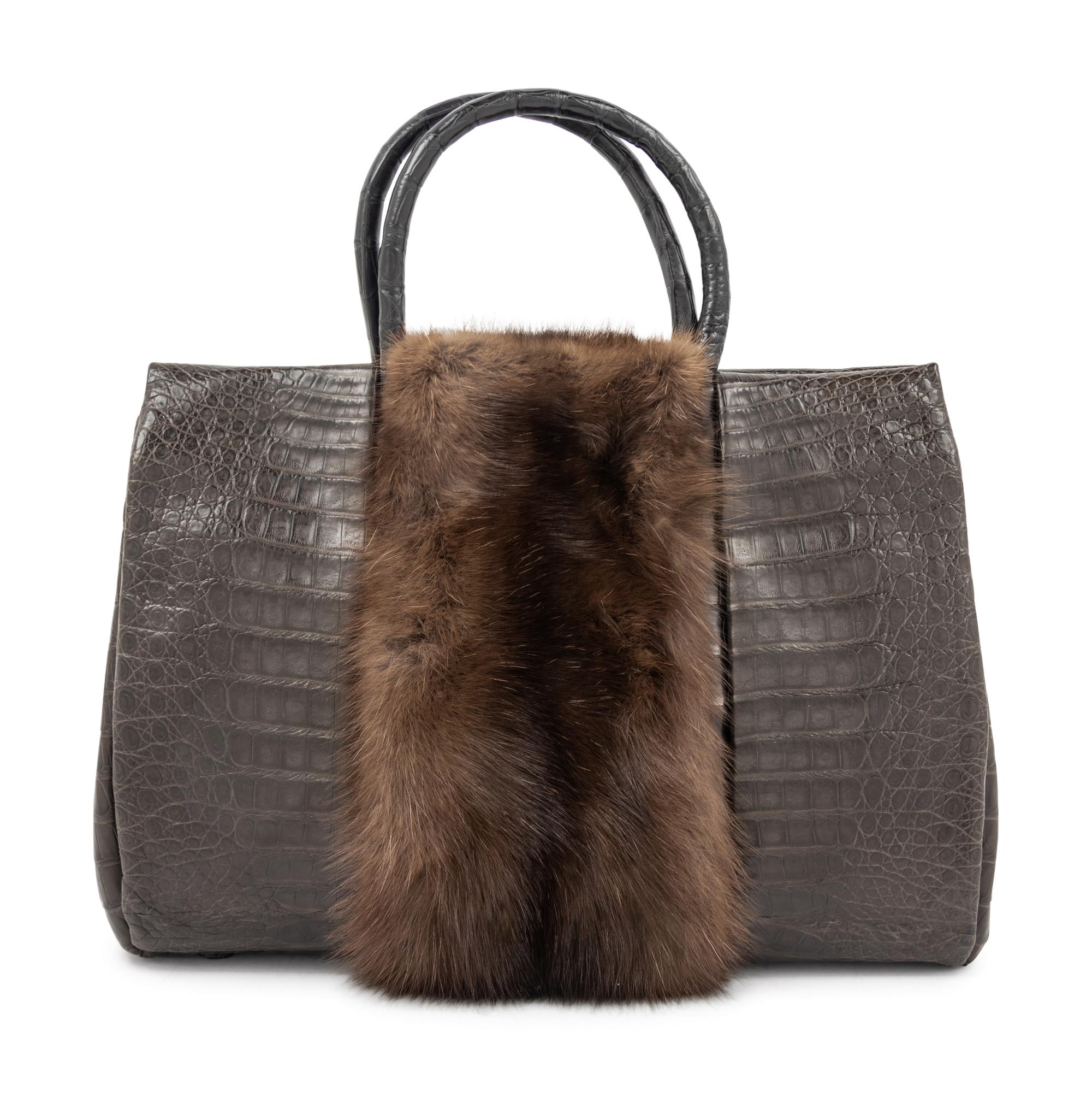 Nancy Gonzalez Sable and Crocodile Bag, 2000s — Retails now at Neiman Marcus for $3,060.00
