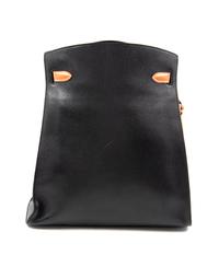 Hermès Black Leather Kelly Sport Bag, 30cm, 1986