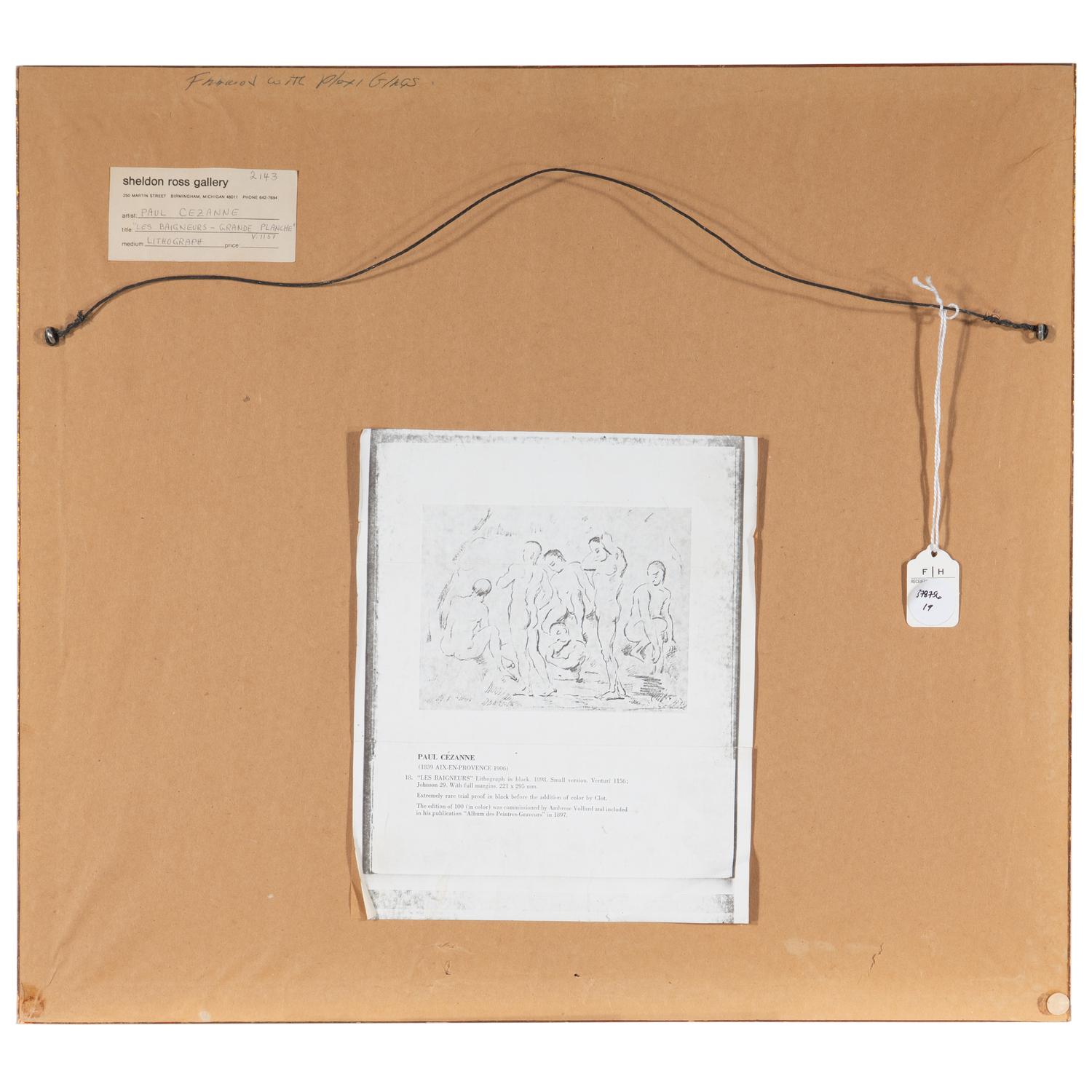 Paul Cézanne (French, 1839-1906 — Les baigneurs (petit planche) , ca. 1897