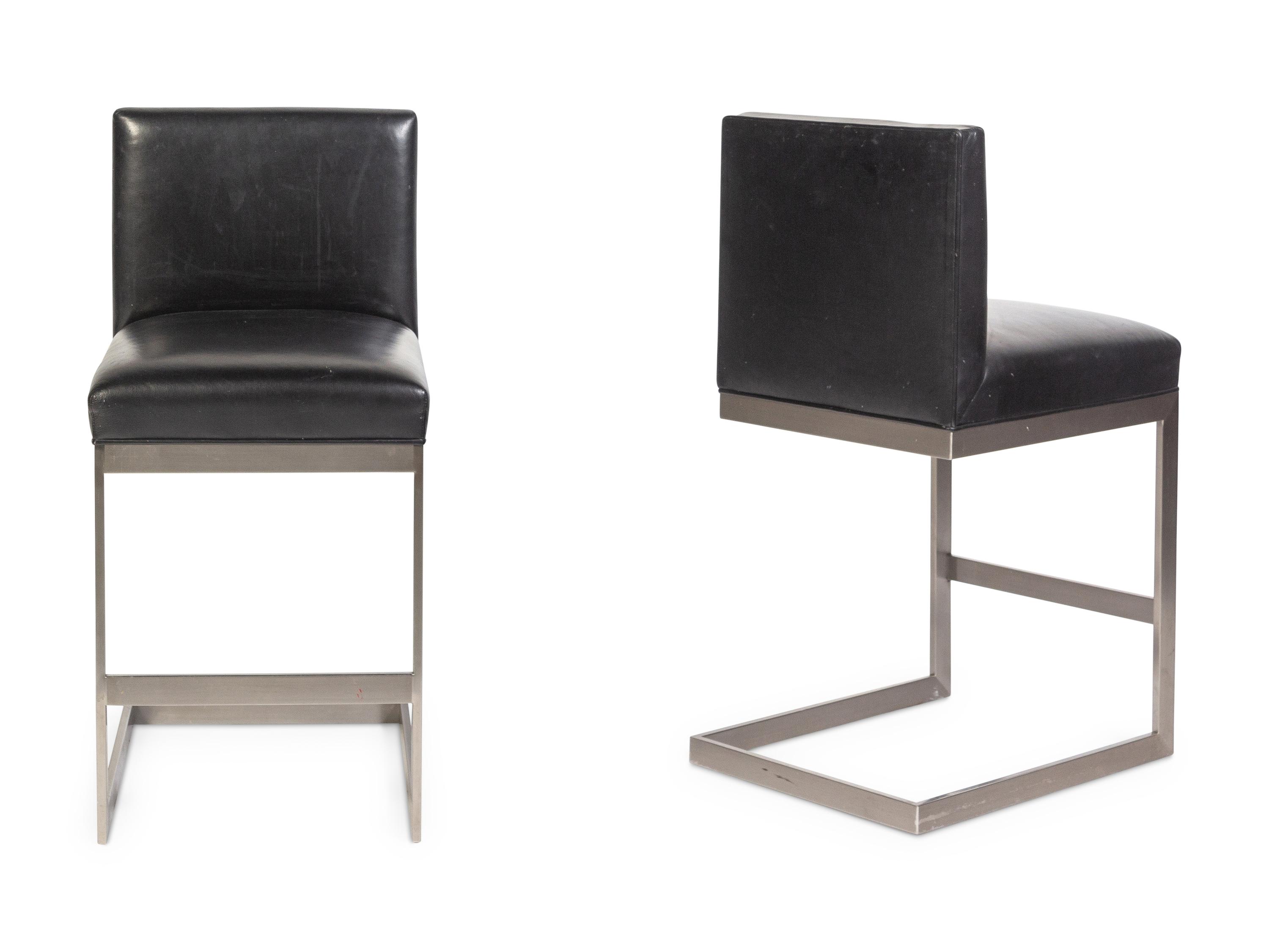 Pair of HS Bar Stools, c. 1990