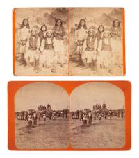 [NATIVE AMERICANS]. ROTHROCK, G.H. (1843-1924), photographer. A group of 2 stereoviews of Apache subjects. Phoenix, AZ.