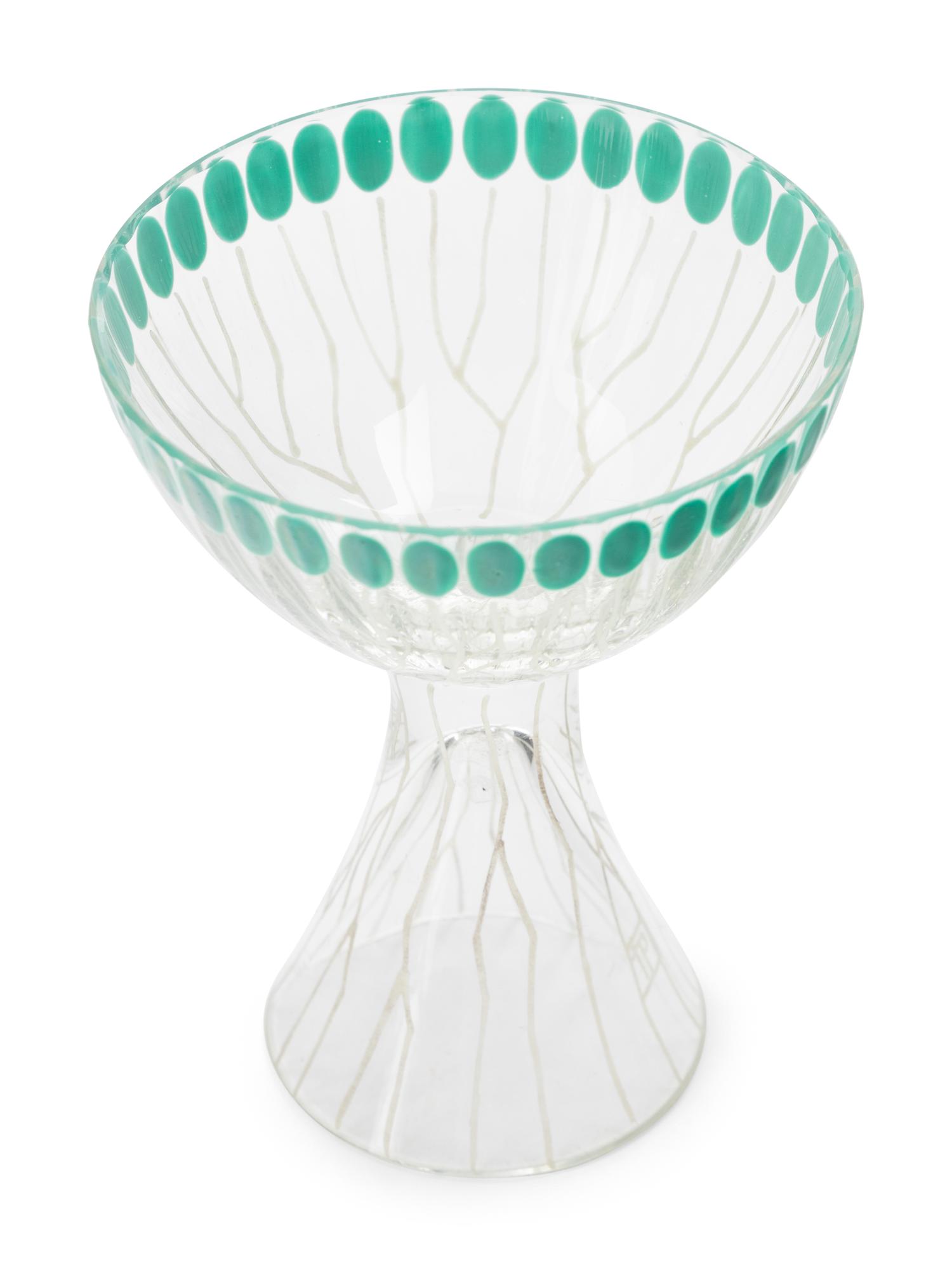 A Set of Twelve Ida Paulin Cordial Glasses