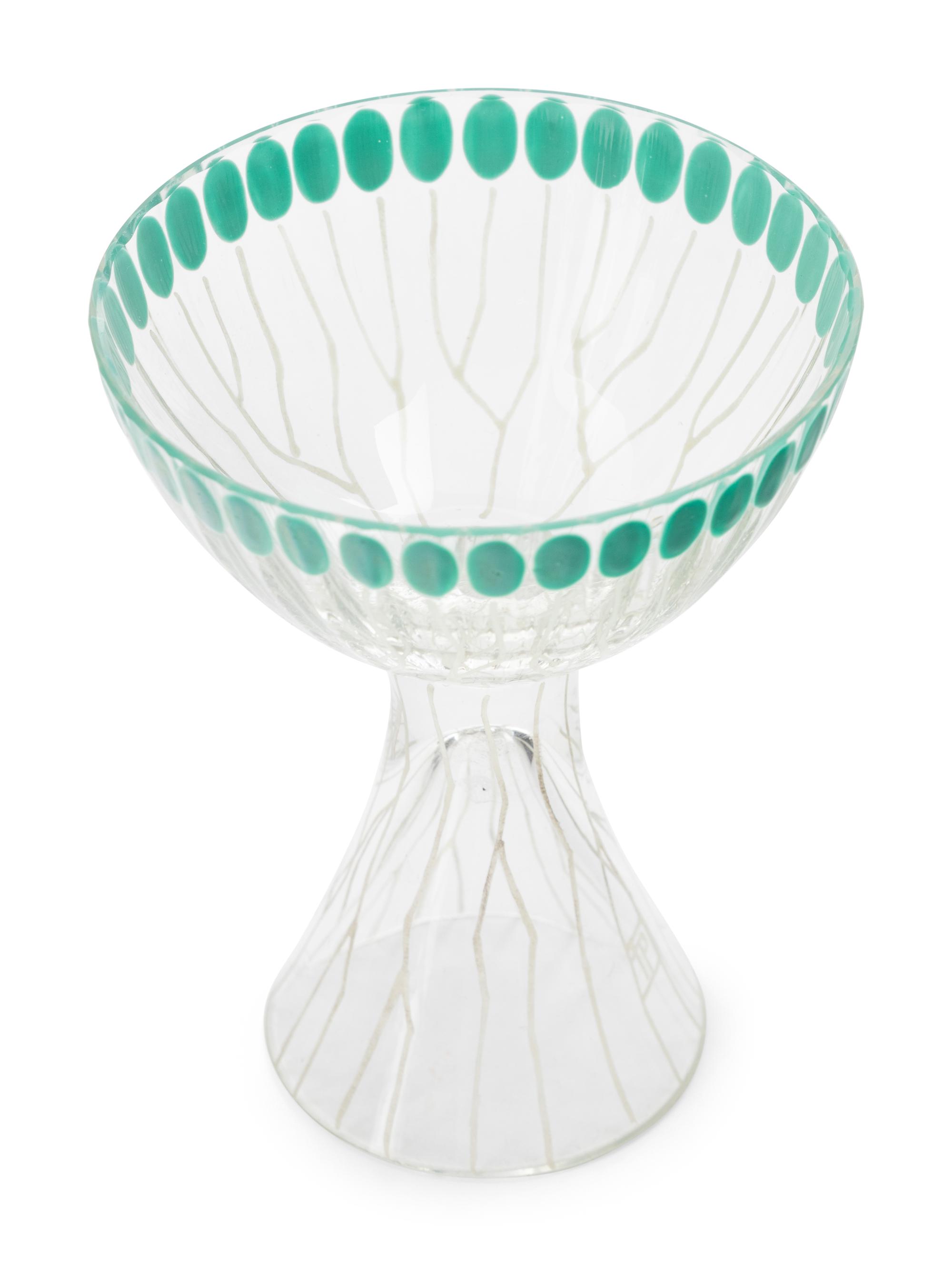 A Set of Twelve Ida Paulin Cordial Glasses