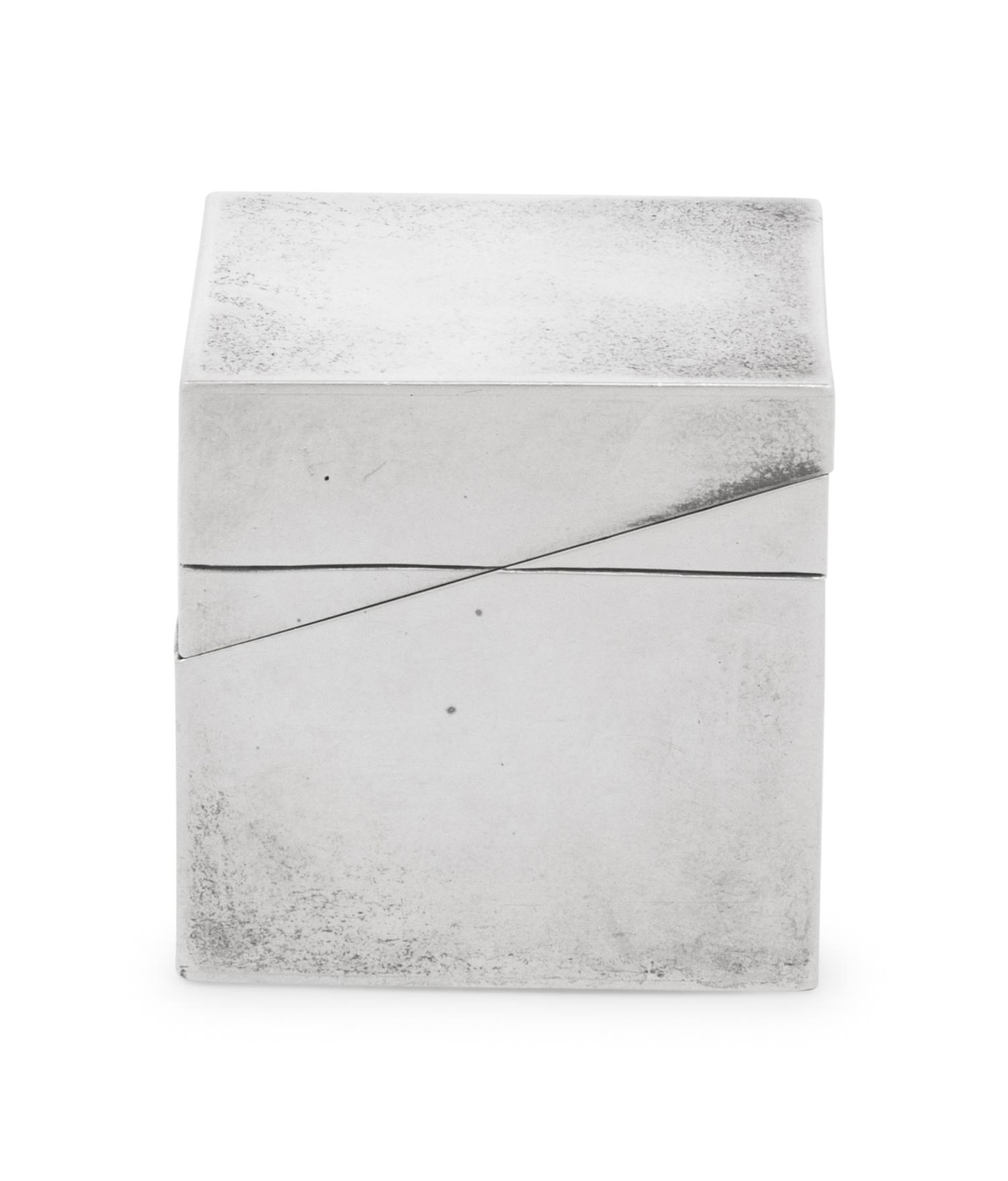 An American Silver Stamp Box