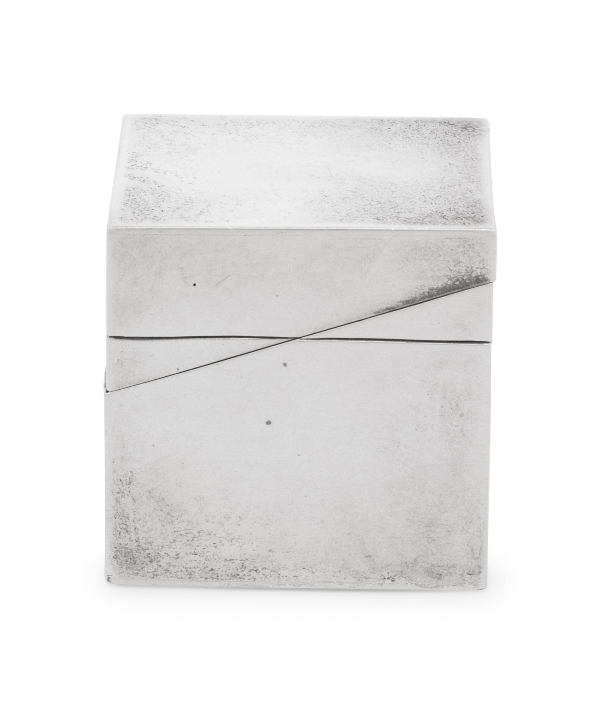 An American Silver Stamp Box