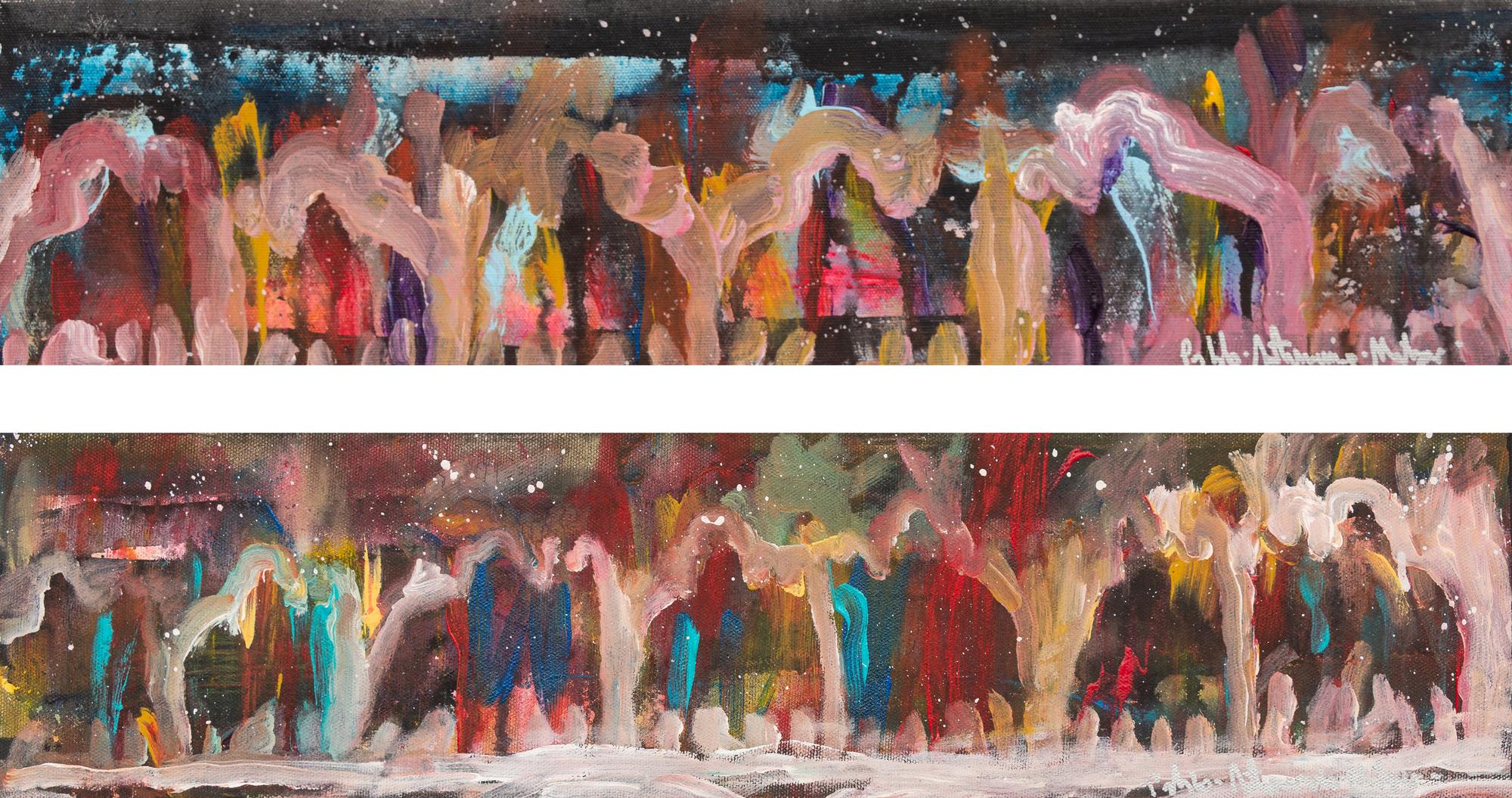 Two Works: Abstract Riders I and II