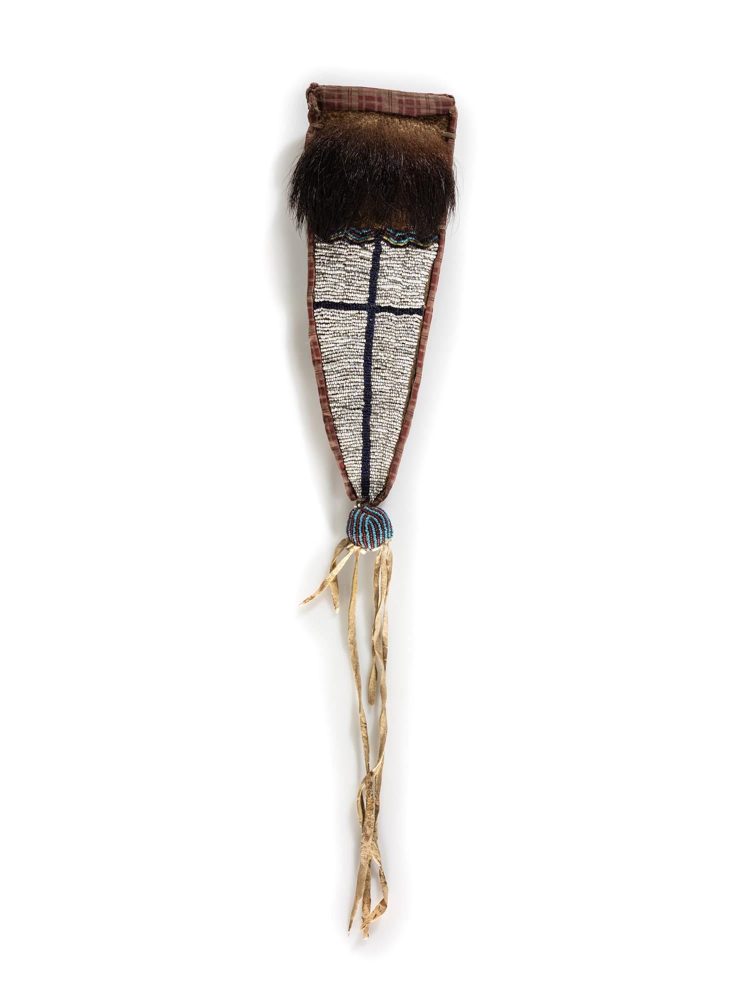 Athapaskan Beaded Hide Dag Knife Sheath