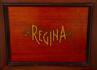 A Regina Mahogany Serpentine Cabinet Music Box