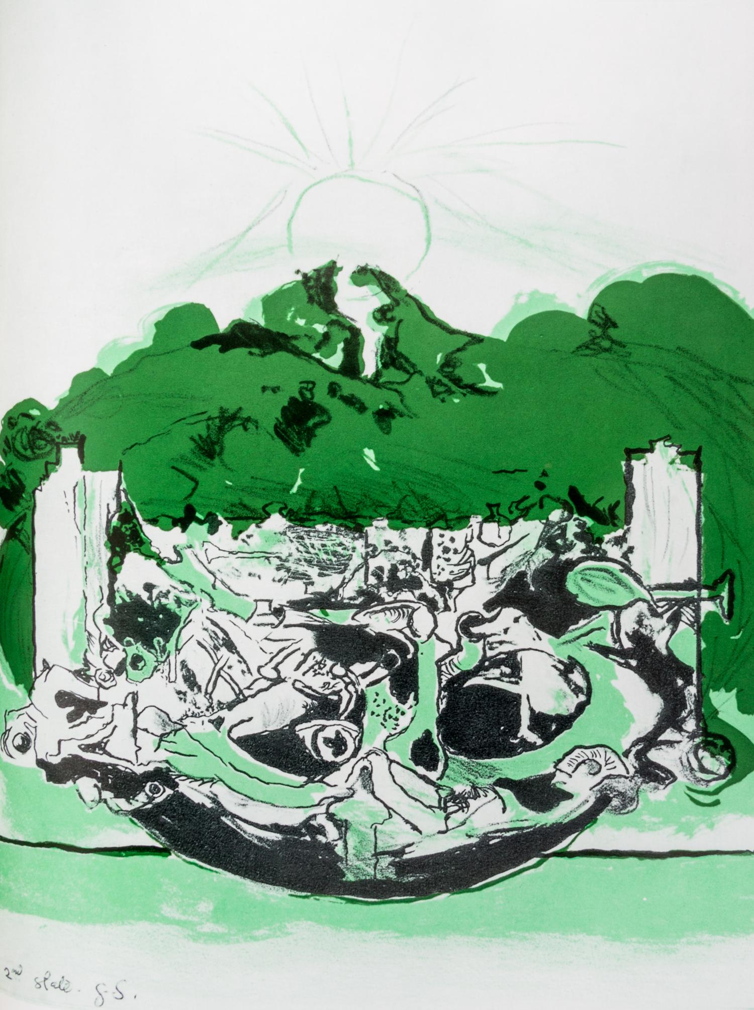 (SUTHERLAND, GRAHAM) ARCANGELI, FRANCESCO. Graham Sutherland. NY, 1973. With original lithograph (with one other title, 2 works)