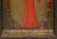 A Continental Painted Altar Triptych