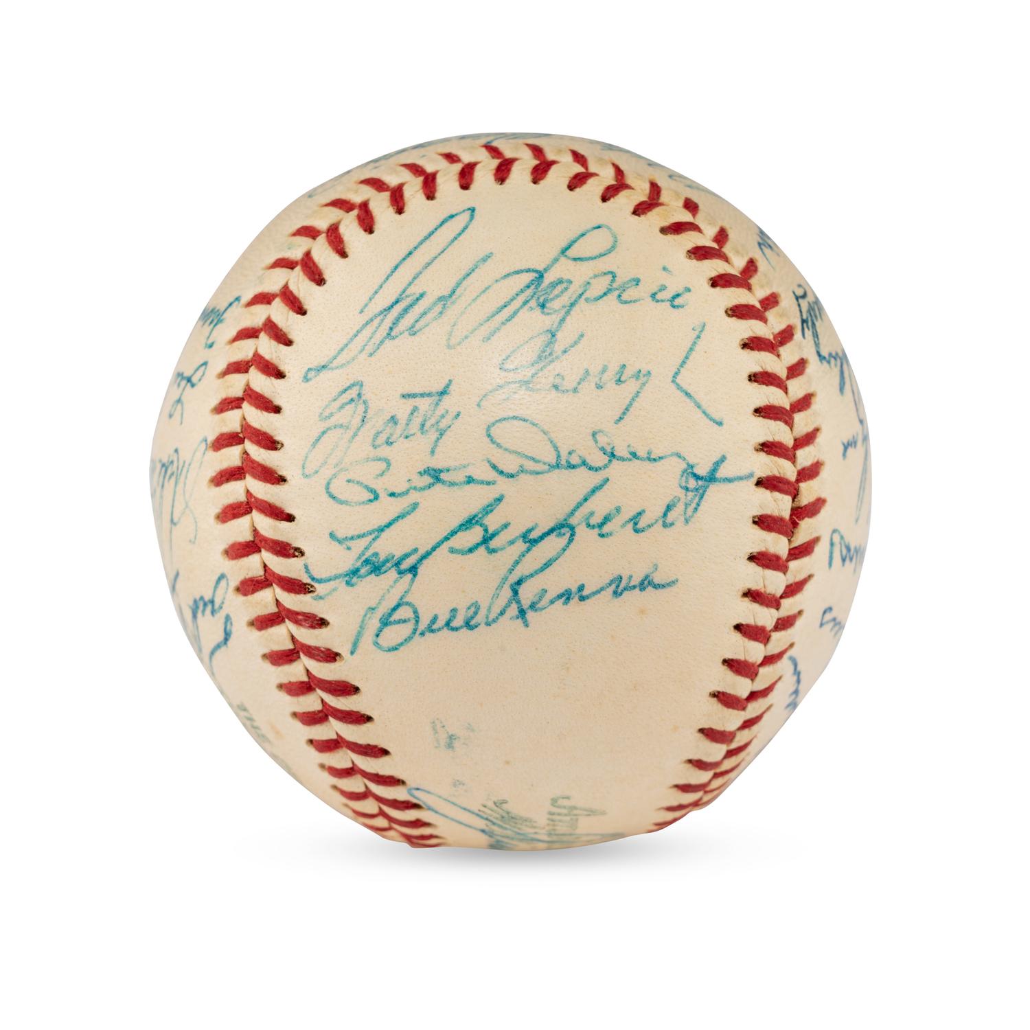 A 1958 Boston Red Sox Team Signed Autograph Baseball Featuring Ted Williams (JSA Letter of Authenticity),