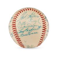 A 1958 Boston Red Sox Team Signed Autograph Baseball Featuring Ted Williams (JSA Letter of Authenticity),